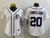 Women's Detroit Tigers #20 Spencer Torkelson White Cool Base Stitched Jersey,baseball caps,new era cap wholesale,wholesale hats